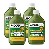 MOJU Power Greens Dosing Bottles (4 x 420ml) Immune Support, Energy Booster, Green Shots, Green Smoothies, Natural Ingredients, No Added Sugars or Sweeteners, Vegan