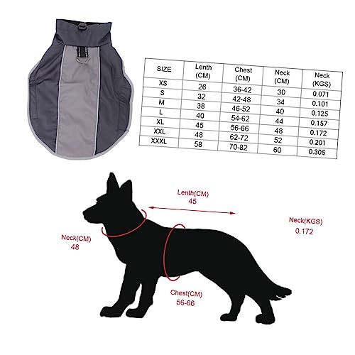 COLLBATH Capas De Chuva Para Cães Para Cães Pequenos Suéter Para Cães Com Anel Acolchoado Para Cães