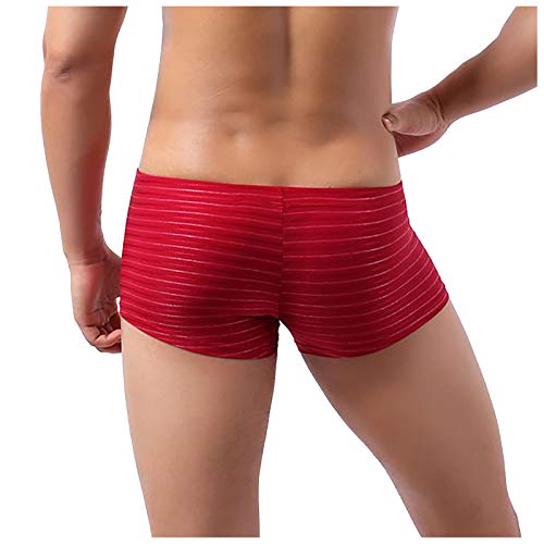 Boxershorts voor heren, katoenen onderbroek, basic boxerbroek, gestreept, ondergoed, broekje, gemiddelde taille, zacht… - Afbeelding 5