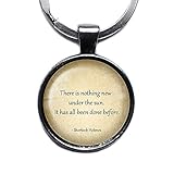  Sherlock Holmes Nothing New under the Sun Silver Keychain Silber Schlüsselanhänger