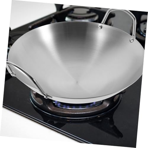 Wok de acero inoxidable para cocina de casa miniatura 5