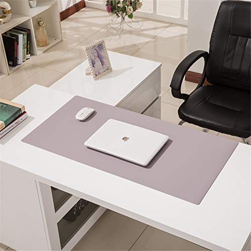 Tapis de souris bureau ordinateur LL-COEUR protège table multifonctionnel cuir 900x450mm