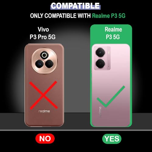 Image of Shockproof Case for Realme P3 5G | Full Camera Protection | TPU Flexible Back Cover for Realme P3 5G (Graphite Grey)
