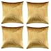 GIGIZAZA Gold Kissenbezug 45x45 cm Samt Kissenbezüge 4er Pack Kissenhülle Dekokissen für Sofa Wohnzimmer Schlafzimmer