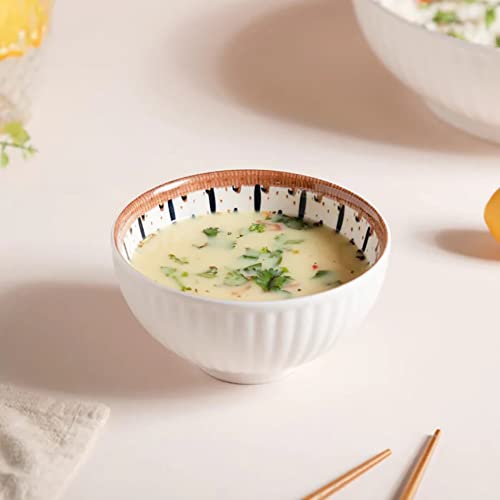 Image of Porcelain Bowls Set, 300 ML Serving Bowls Cereal, Salad, Pasta, Soup, Dessert, Suitable for Restaurant & Kitchen, Dishwasher Microwave & Oven Safe for Dining (12 -Piece)