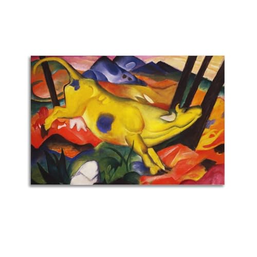Póster artístico de expresionismo de Franz Marc, lienzo decorativo para pared de habitación