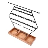KOMBIUDA Schmuckständer Wabenmuster-dekoration Tisch-präsentationsständer Ohrringe Halsketten Ringe Armbänder Schlüsselanhänger Aufbewahrung Messestand Schmuckgeschäft
