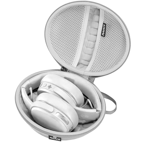 Image of Hard Travel Carrying Case Compatible with Skullcandy Crusher Over-Ear Headphones. (Case Only, Not Include The Device) (Silver)