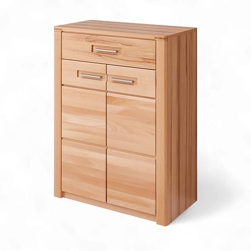 Nature ONE Schuhschrank Kernbuche Teilmassiv 74 x 100 x 40 cm (B/H/T)