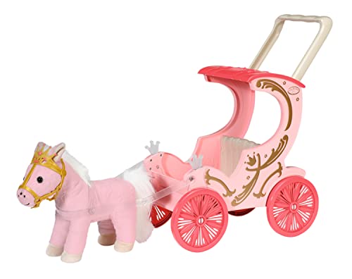 Baby Annabell Little Calèche & Poney 707210 - pour poupées de 36 cm à 43 cm pour Les Tout-Petits - Le calèche Contient des Effets Lumineux, 1...