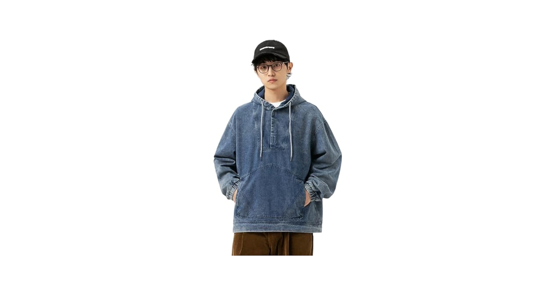 Amazon.co.jp: [hurtbasuketto] パーカー メンズ デニム プル
