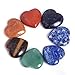 7 Chakra Heart Shaped Stones Sets Crystal Therapy Chakra Heart 7 Balancing Reiki Healing Meditation Massage Energy Yoga and Decoration