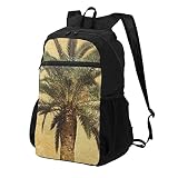 Lässiger Rucksack, bunte Rollschuhe, ultraleicht, faltbarer Rucksack, Laptop, Schulrucksack, Business, Reisen, Palme Tropisch, One size