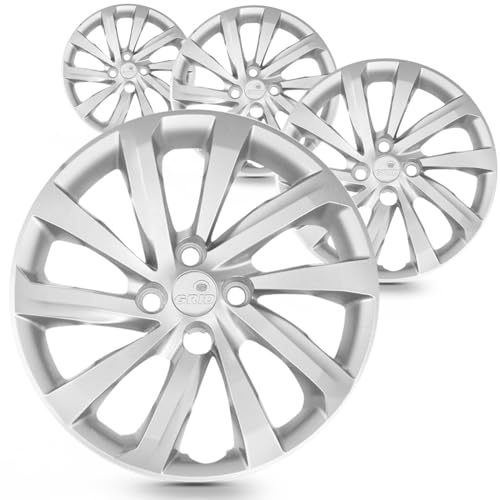 Kit 4 Calotas Strada 2021 Aro 15 Prata Cubo Padrão Grid