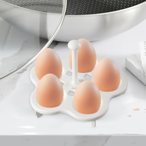 Egg Cooking Stand - Boiled Portion Organizer for Meal Prep | Removable Grip with Frame Design, Stable Pot Placement Tool, Space Saving Serving for Home Stove Counter Utility