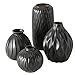 Produktbild Boltze 4 x Vase Zalina H9-20cm Material: Porzellan schwarz
