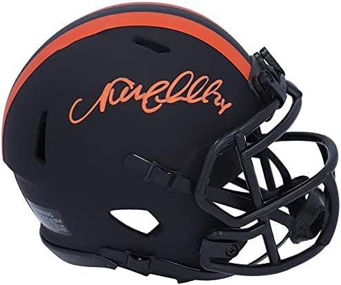 Nick Chubb Cleveland Signed Autograph Rare Eclipse Speed Mini Helmet Jsa Certified #TOP20