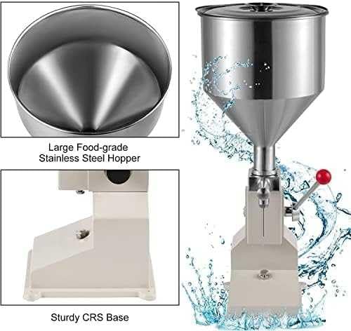 KJZQLMZ Liquid Filling Machine Multifunctional Manual Paste Filling Machine for 5-50ml Wine Bottle Stainless Steel Lip Gloss Base — view 5