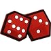 Gift House Button Charm Dice