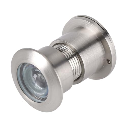 Watris Veiyi 28mm Türspion, Anti Diebstahl Türspions mit Türspion Abdeckung, Legierung elektronischer Türspions für 35mm-60mm dicke Türen (Gebürstetes Chrom Plattiert)