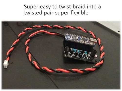 18 AWG Stranded Wire Kit – Silicone Coated Copper Wires 18 Gauge Pre-Tinned 16ft/5m Each Spool, 6 Colors (Black, Red, Yellow, Green, Blue, White), Electrical Jumper Wire Hook Up Wire Kit from Plusivo