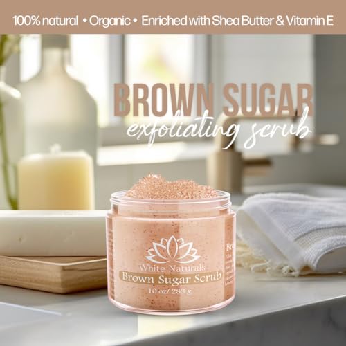 White Naturals BROWN SUGAR SCRUB Gentle Exfoliating Natural Body Scrub thumb #2
