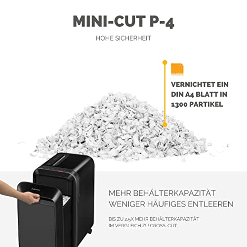 Fellowes Aktenvernichter für 20 Blatt mit Partikelschnitt und 30L Papierkorb