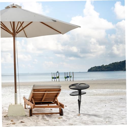 Table à vin pliante extérieure compacte avec support verre pour plage