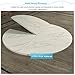 zzpdnjt Large Round Folding Table White Texture Replace Table Top 47