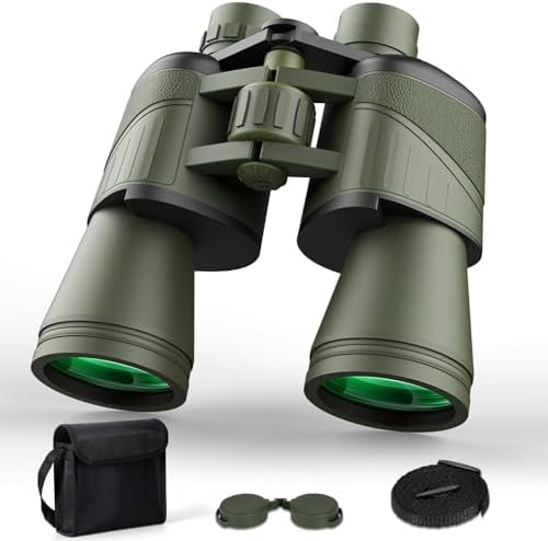 WOZEL 20x52 Binoculars for Adults High Powered - HD Binoculars with Clear Low Light Vision for Bird Watching Hunting Hiking Travel Cruise Ship Sports Events