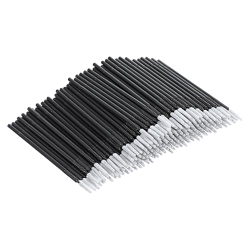 400 Pack Microswabs for Eyelash Extensions, Micro Swabs for Makeup, Balck