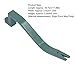 Vomeko Roof Tile Removal Tool, Roof Snake Tool, Heavy Duty Nailer Remover Tool - Roof Shingle Remover 29.7cm Long