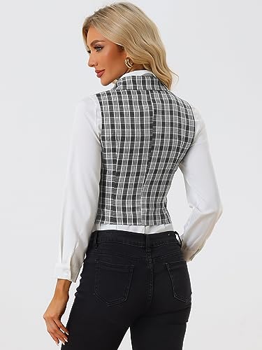 Chaleco a cuadros mujer Allegra K la solución para transformar ropa básica a elegante 4