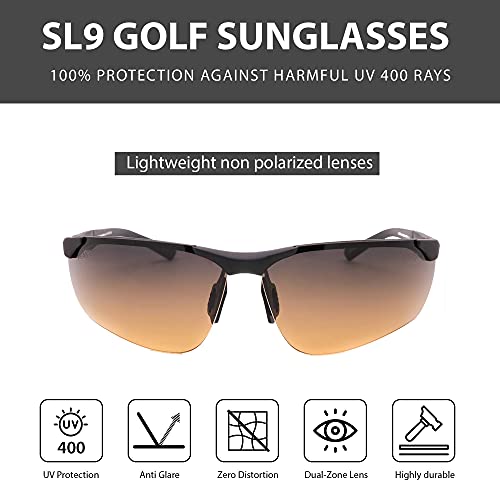 PeakVision SL9 Non-Polarized Golf Sunglasses