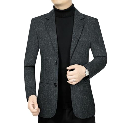 Blazer automne hiver en laine coupe ajustée décontracté homme