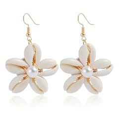 A:flower shell earrings