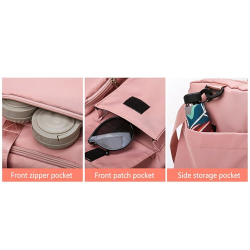 Gym Bag Women with Shoes Compartment,28L Travel Duffel Bags,Reusable Duffle Bag for Workout Yoga Travel Sports4