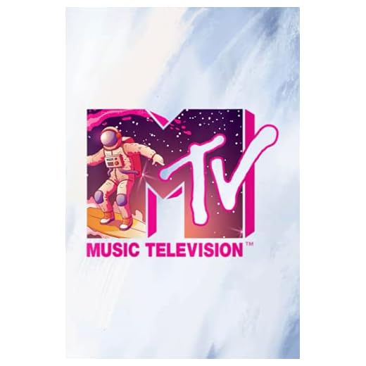 Reseller Planner Notebook | Mademark MTV Womens Official MTV Logo Surfing Astronaut in Space V Nek