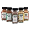 FreshJax Camping Seasoning Gift Set | 5 sampler sized Organic Spices and Seasonings | Grilling Christmas Gifts for Men, Dads, Father | Campfire Gift Set Packed in a Giftable Box