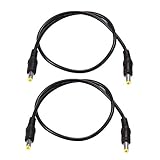 COOLM 5.5x2.1mm DC Power Plug Connector CCTV DC Power Plug Adaptor Male to Male Adapter Extension...