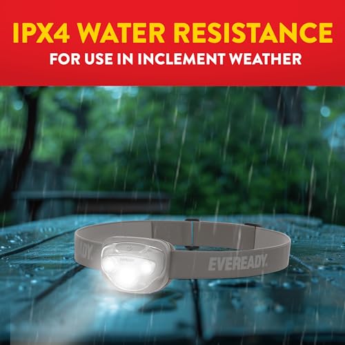 EVEREADY LED Headlamps Pro200 [5-Pack], IPX4 Water Resistant, Bright and Durable Head Lights for Camping, Hiking, Emergency Power Outage (Batteries Included) - image 4