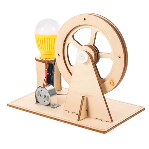 ibasenice 1 Juego De Generador Manual Generador De Energía con Manivela Kits De Modelos Generador Portátil Modelo De Bricolaje Generador De Electricidad Kit De Generador De