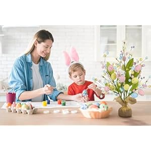 Christmas Decorations, 3 Pack Easter Egg Picks Artificial Easter Berry Stems Easter Picks and Sprays Rustic Easter Decorations for Easter Home Decor and Flower Arrangement Christmas Decorations 3 Pack Easter Egg Picks Artificial Easter Berry Stems Easter Picks and Sprays Rustic Easter Decorations for Easter Home Decor and Flower Arrangement