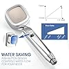 YASINU RV Shower Head with Hose and On Off Switch, High Pressure Camper/RV Shower Head Replacement, 4 Setting, 60 inch Hose, Water-Saving, Chrome