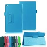 for ASUS ZenPad 8.0 Z380C/M/KL P00A P022 P024 Tablet Cover,Ultra Slim Folio Stand Lightweight Leather Case for Asus Zenpad 8.0 Z380C Z380M Z380KL 8' (Light Blue)