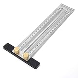 Alta calidad: cuerpo de regla de acero inoxidable, resistente y duradero. Escalas de grabado láser claras y precisas.