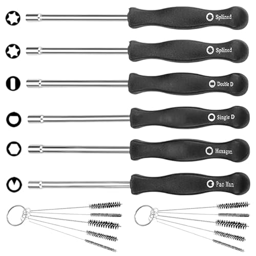 8 Pièces Tournevis Reglage Carburateur,15.3cm Outils de Réglage de Carburateur,Carburateur Tronconneuse 2 Temps Tournevis,Outil de Réglage du Carburateur...