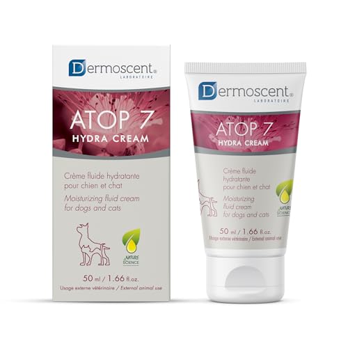 ATOP 7 Hydra Cream | Beruhigende Feuchtigkeitscreme und Schutz für Hunde und Katzen | Beruhigende Linderung bei trockener Haut, Juckreiz und Irritationen | 50ml