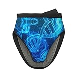 DNA Kette Fotodruck Mini Silikon Ofenhandschuhe Set - Hitzebeständige Topflappen zum Backen, Grillen & Camping Einheitsgröße