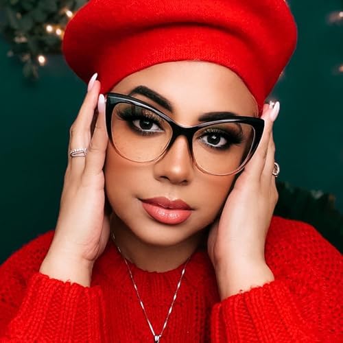 Zeelool Stylish TR90 Oversized Cat Eye Blue Light Blocking Glasses Computer Gaming Eyewear for Women Shelby OT414973